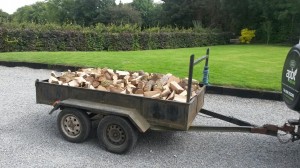 Trailer of Firewood Loose Blocks APB Treecare